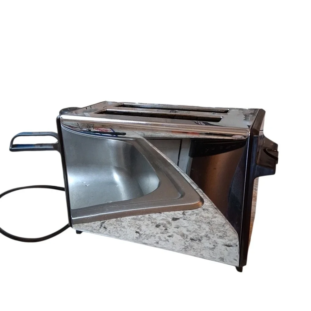 Vintage Toastmaster 2 Slice Pop-up Chrome Bread Toaster Model B706A TESTED WORKS